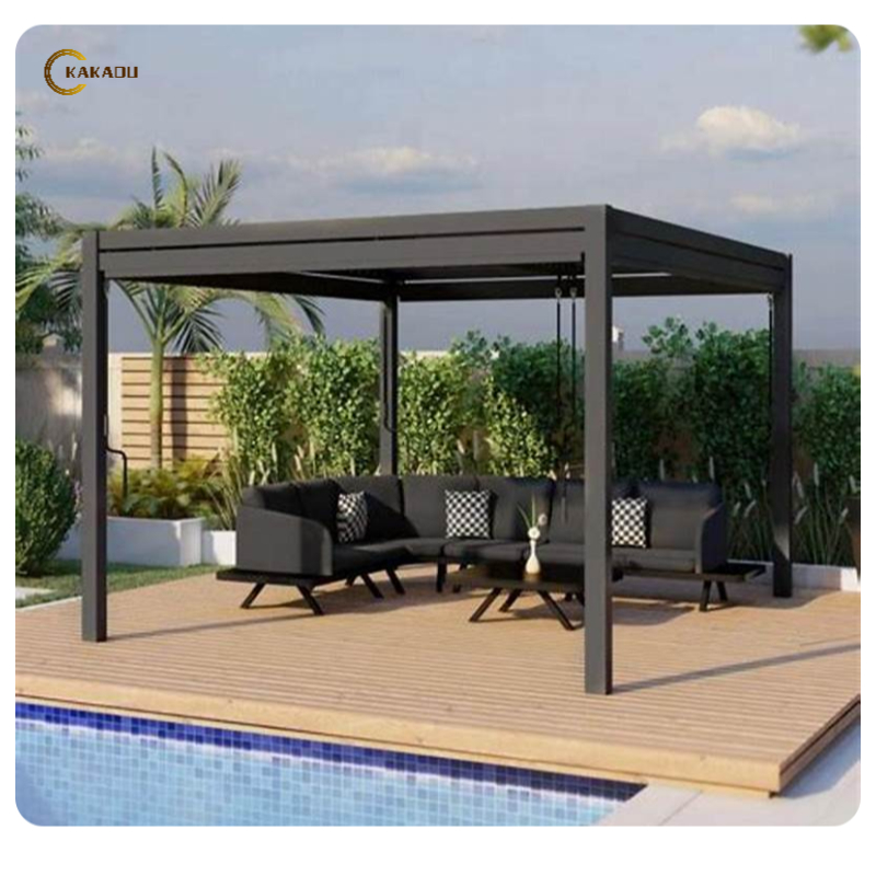 Tops - Outdoor Deck Garden Patio Gazebo Louvered
