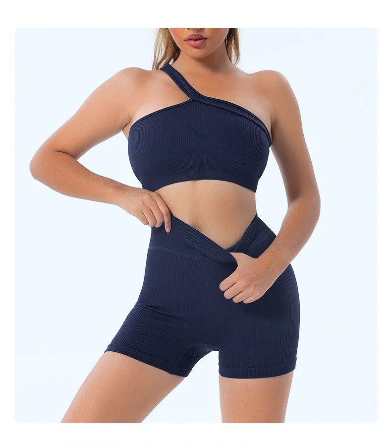 Women One Shoulder Ribbed Spor - огляд і ціна Seamless Ribbed Workout Tank Top