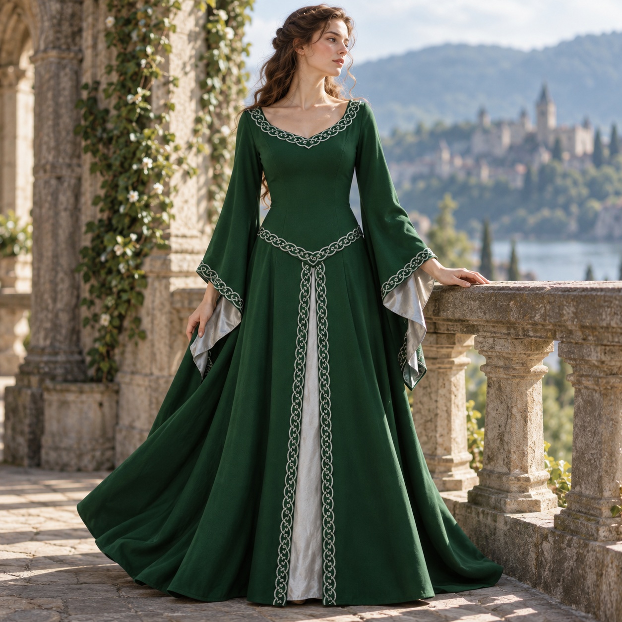 Long Sleeve Round Neck Mid Len - огляд і ціна Dresses