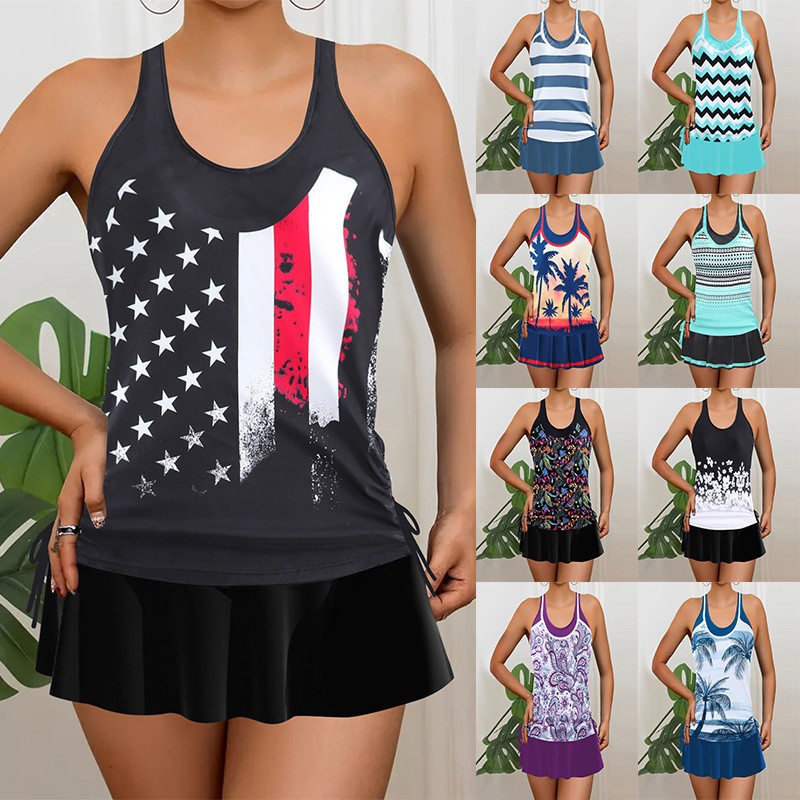 Tankini Woman Bikini Sleeveles - огляд і ціна Skirts