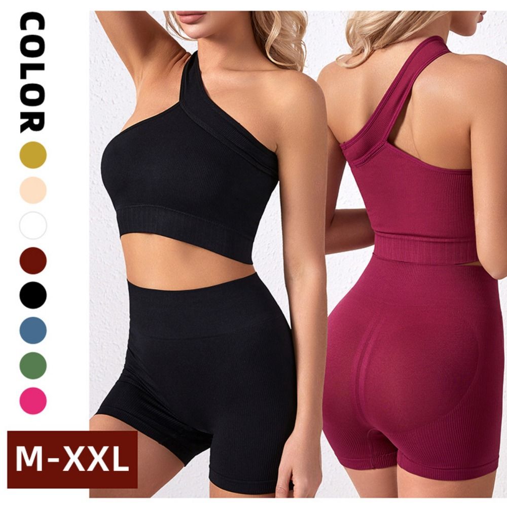 2Pcs Comfortable Seamless Wome - огляд і ціна Seamless Ribbed Workout Tank Top