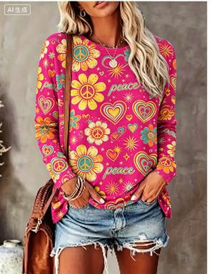 Women Long Sleeve T‑Shirt Hipp - огляд і ціна Blouses