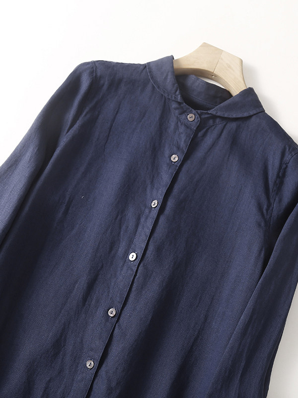 Casual Cotton Linen Loose Shir - огляд і ціна Casual Loose Linen Shirt Dress